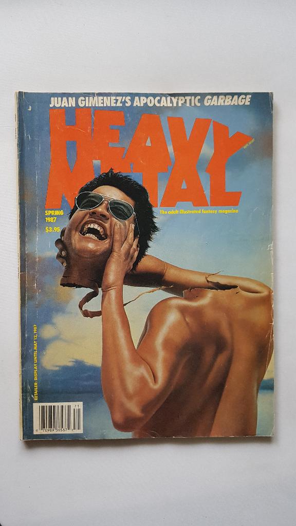 HEAVY METAL SPRING 1987 Adult Illustrated Fantasy Magazine, Boeken, Strips | Comics, Amerika, Verzenden, Gelezen, Eén comic