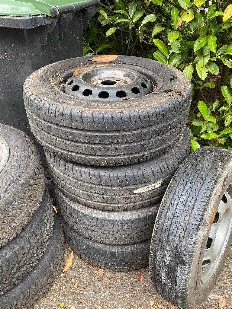 (3/4x) Winterbanden t4 (lees advertentie), Auto-onderdelen, Ophalen, 15 inch, Banden en Velgen, Bestelwagen