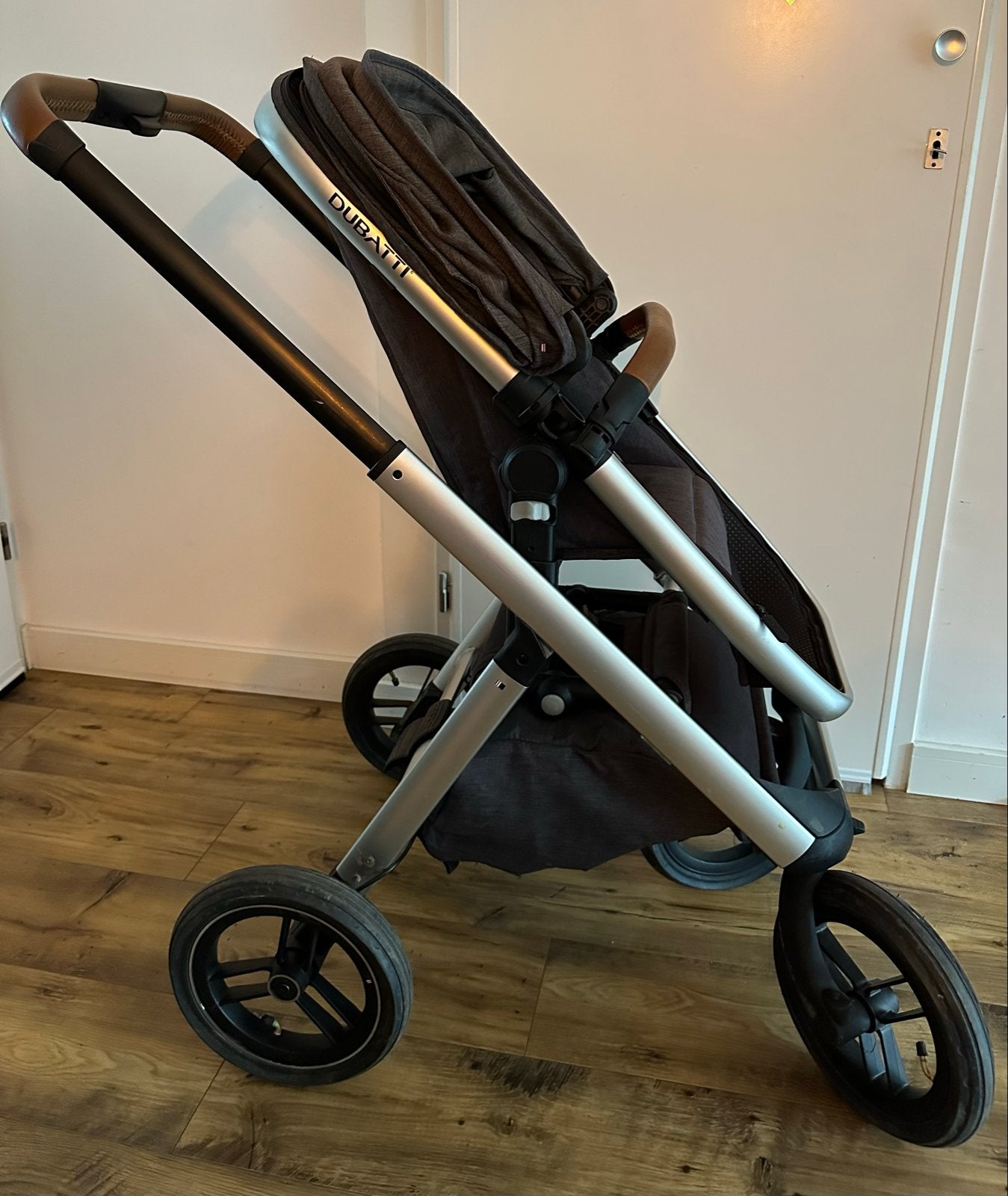 Dubatti One 2-in-1 Kinderwagen met Reiswieg en Zitje, Ophalen, Gebruikt, Overige merken, Verstelbare rugleuning