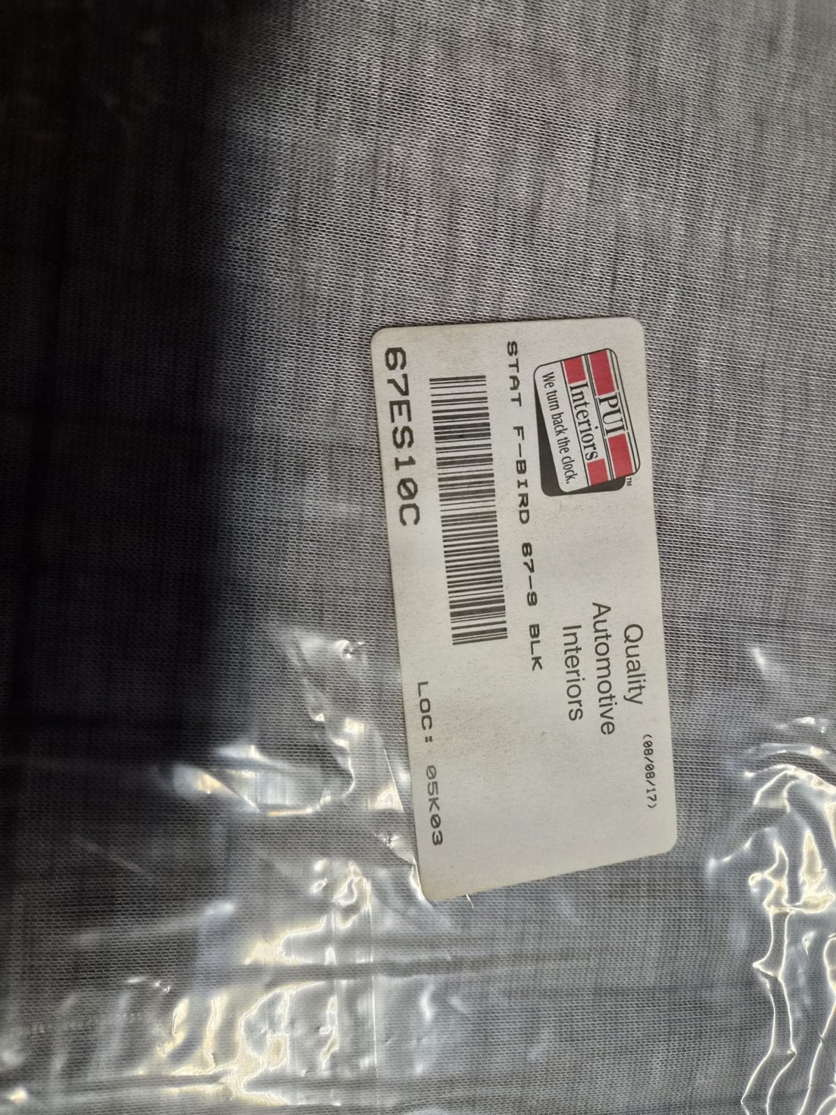 Nieuwe achterbank bekleding zwart Pontiac Firebird 1967-1969, Ophalen, Nieuw, Pontiac