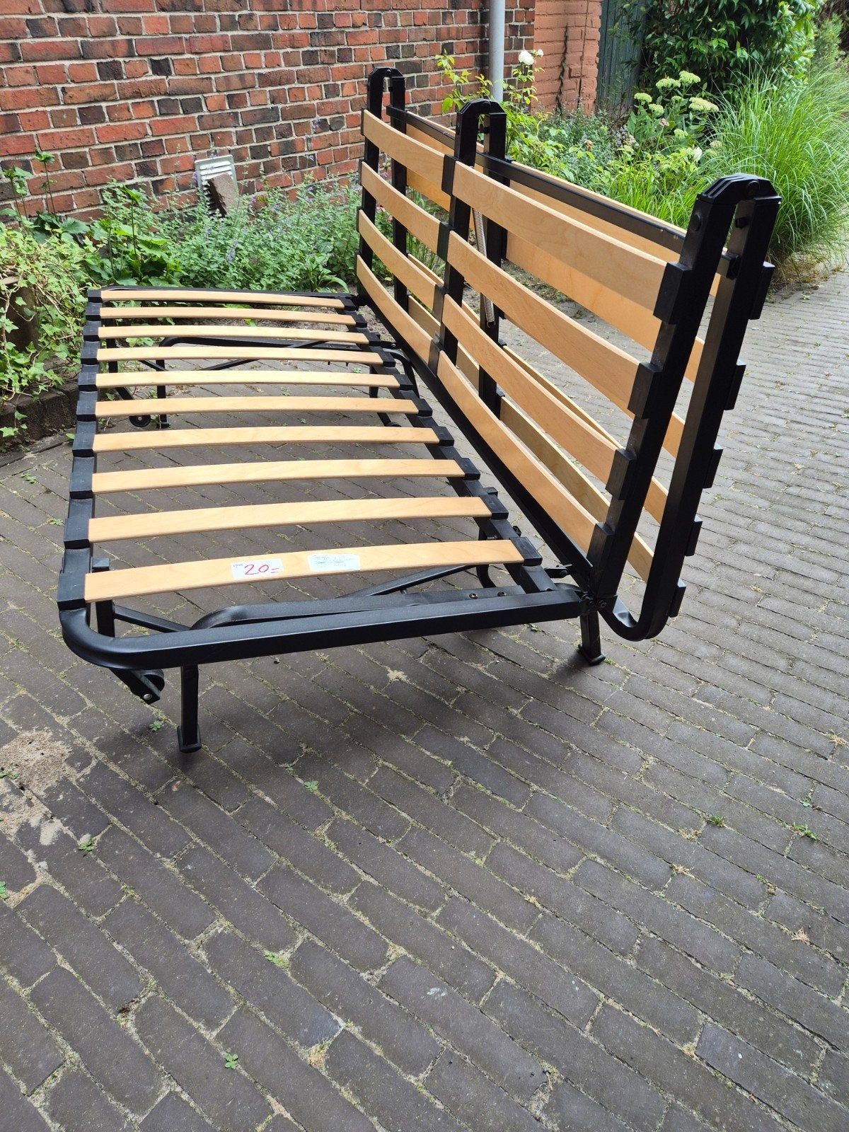 GRATIS slaapbank IKEA Groningen, Zwart, Tweepersoons, Zo goed als nieuw, 200 cm