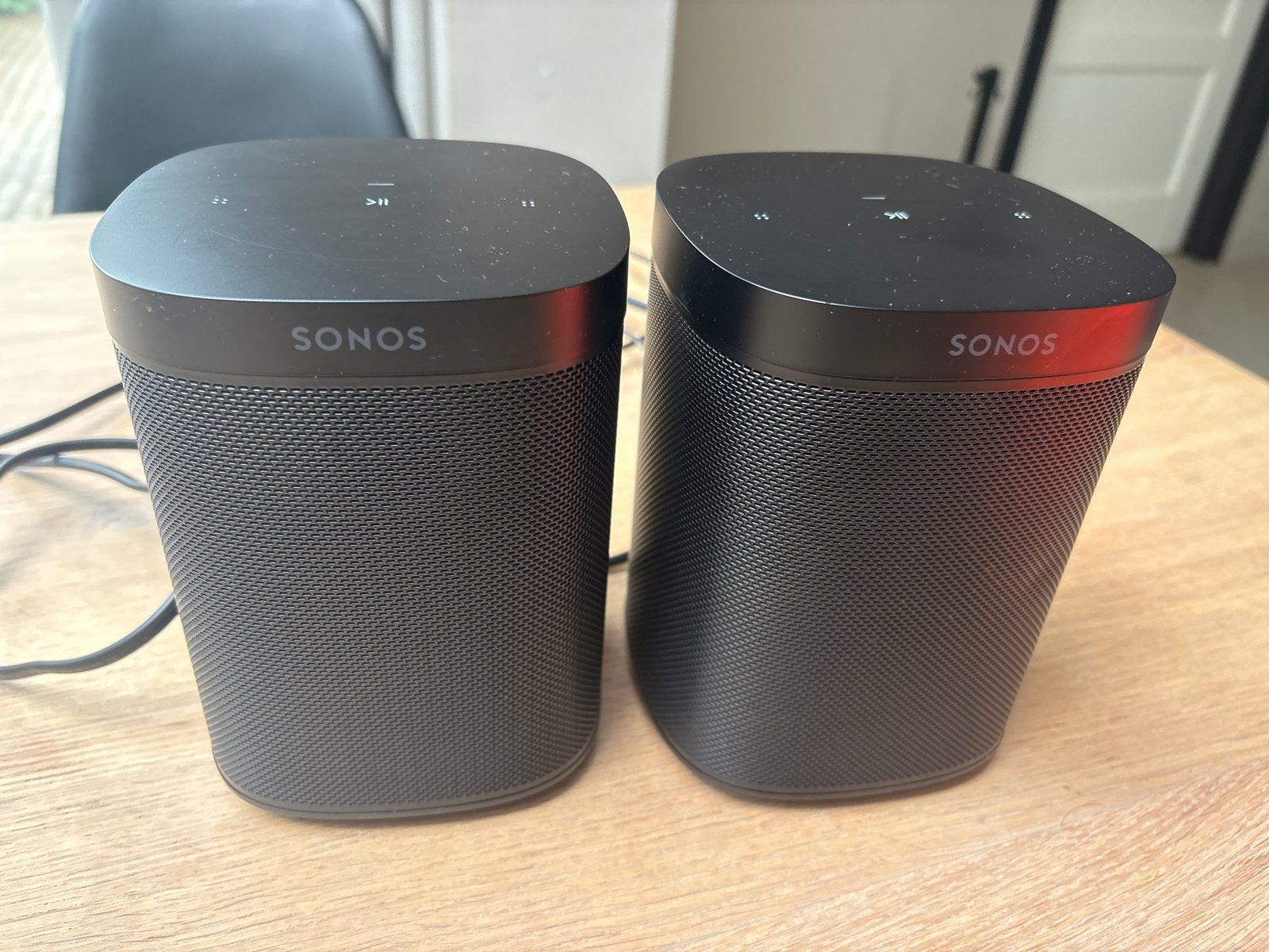 Sonos One SL - Zwart (Set van 2), Ophalen, Stereo speakers, WiFi, Zo goed als nieuw