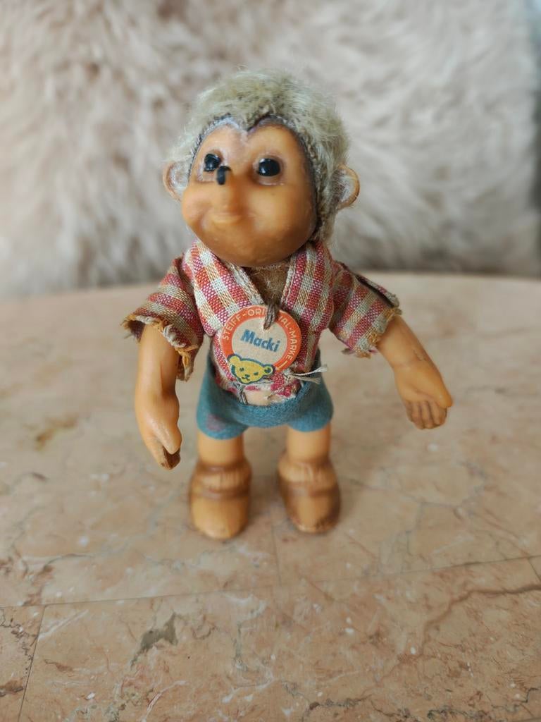 Macki Steiff figuur, 50's - bespeeld, Ophalen of Verzenden