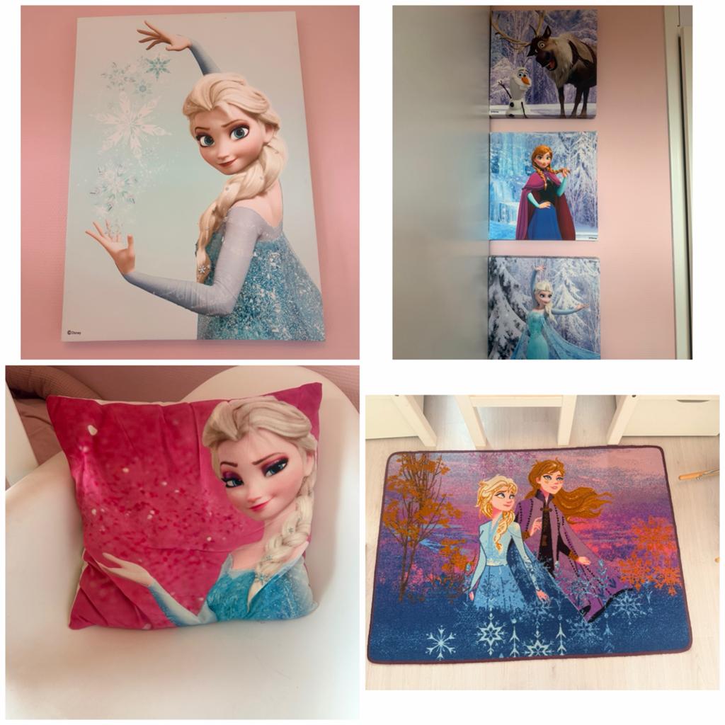 Frozen decoratie set kinderkamer - 6-delig, Ophalen