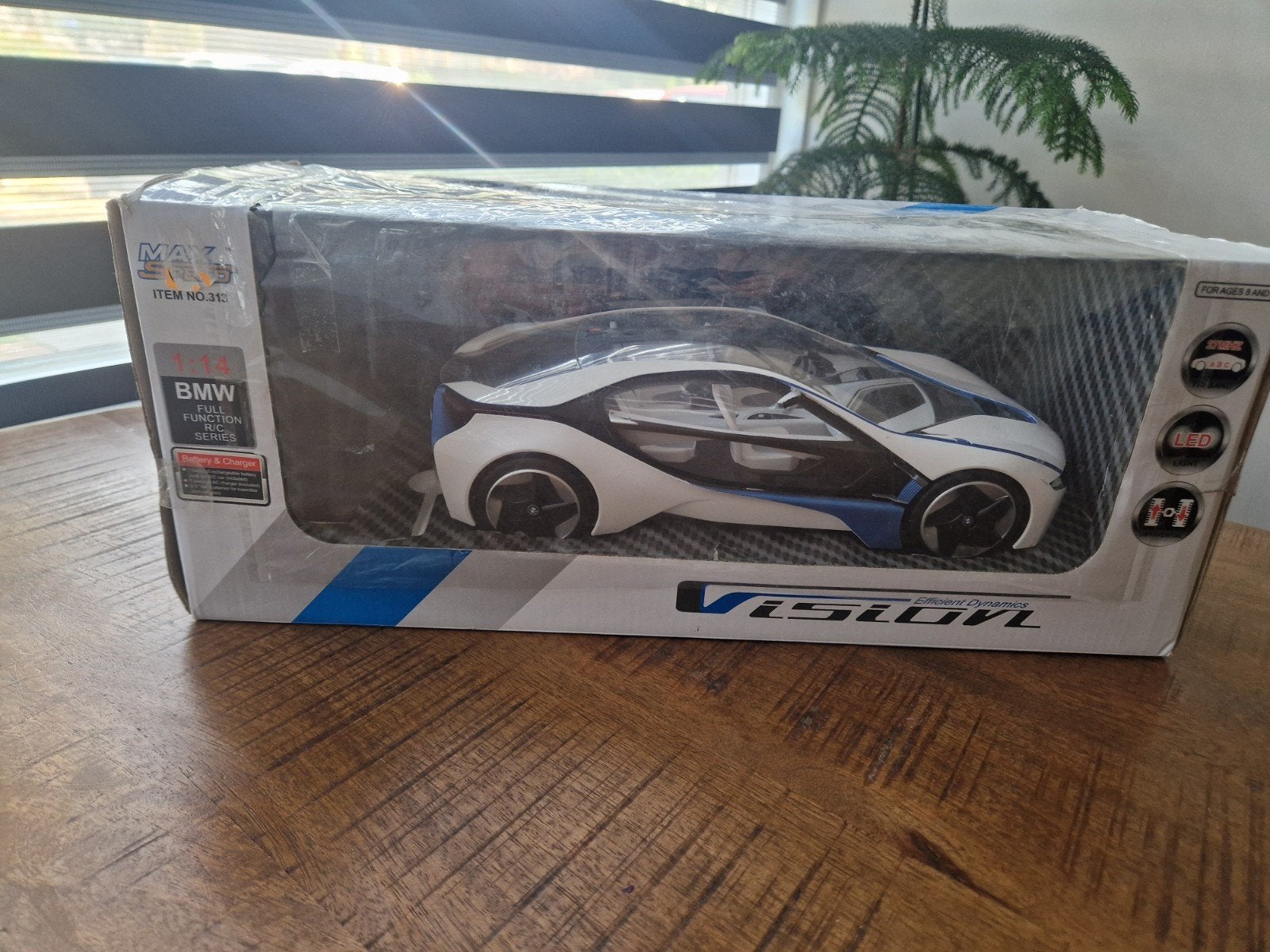 BMW Vision RC Auto 1:14 met LED, Elektro, Schaal 1:14, Ophalen of Verzenden, Zo goed als nieuw