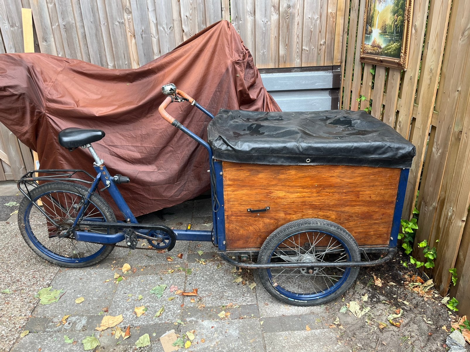 Bakfiets ook vervoer honden, Fietsen en Brommers, Fietsen | Bakfietsen, Ophalen, Zo goed als nieuw, 1 kind
