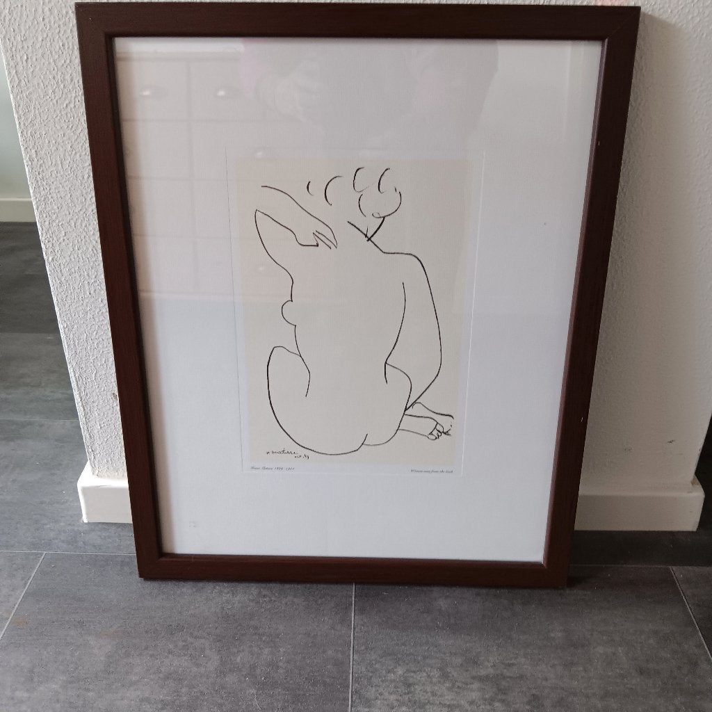 Henri Matisse - Vrouw van achteren gezien, Abstract, Portret of Personen, Ophalen of Verzenden, Print