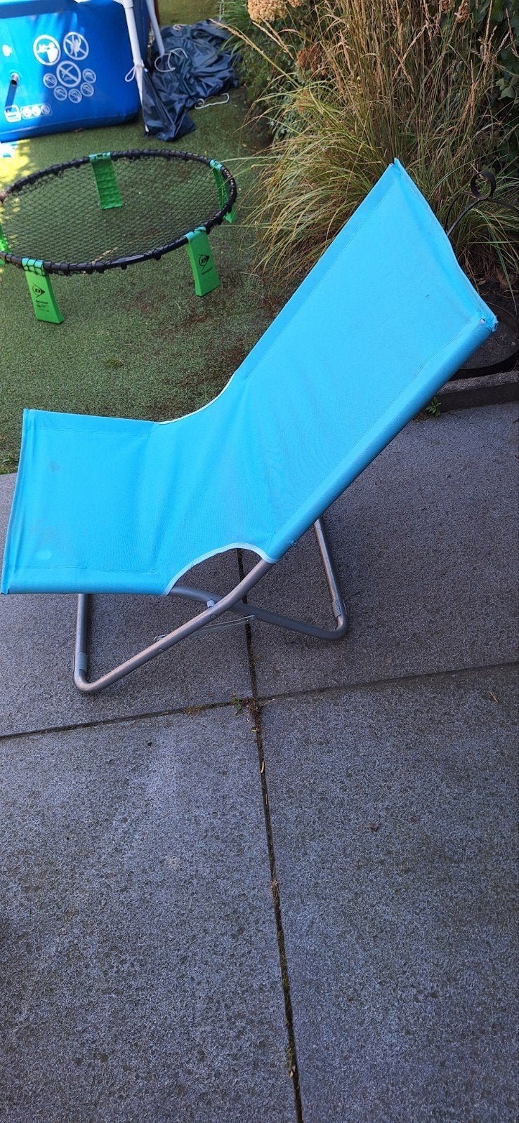 Opvouwbare strandstoel / campingstoel - Blauw, Ophalen, Gebruikt, Campingstoel