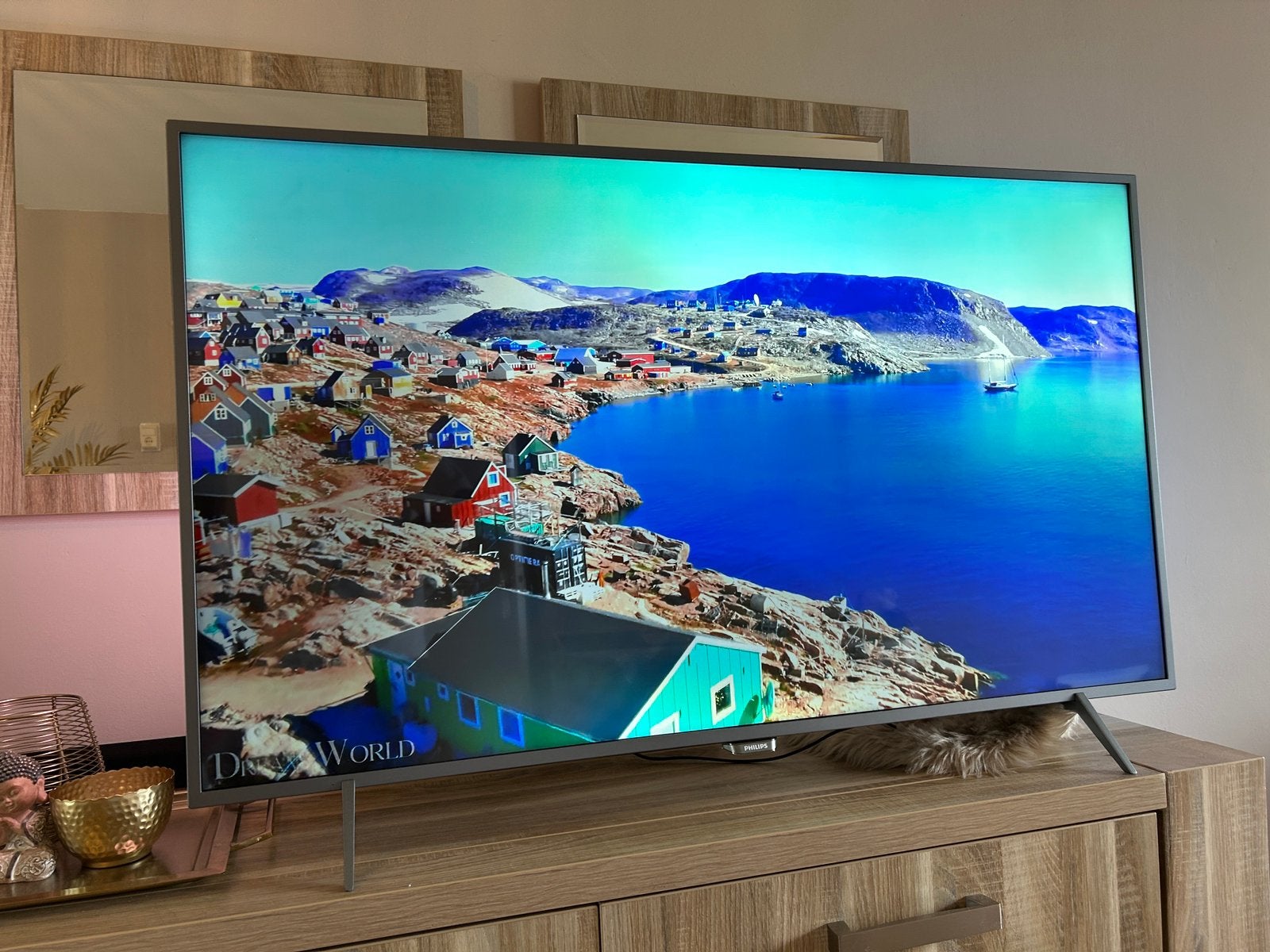 Philips Smart TV 49 inch 4K Ambilight 49PUS6401, Ophalen, Philips, Gebruikt, 50 Hz