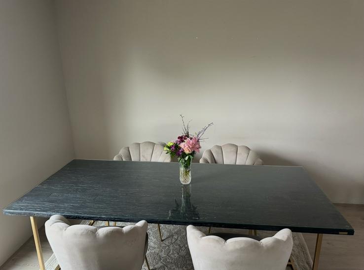 Richmond Belfort compleet eettafel salontafel 3 Pippa stoel, Ophalen