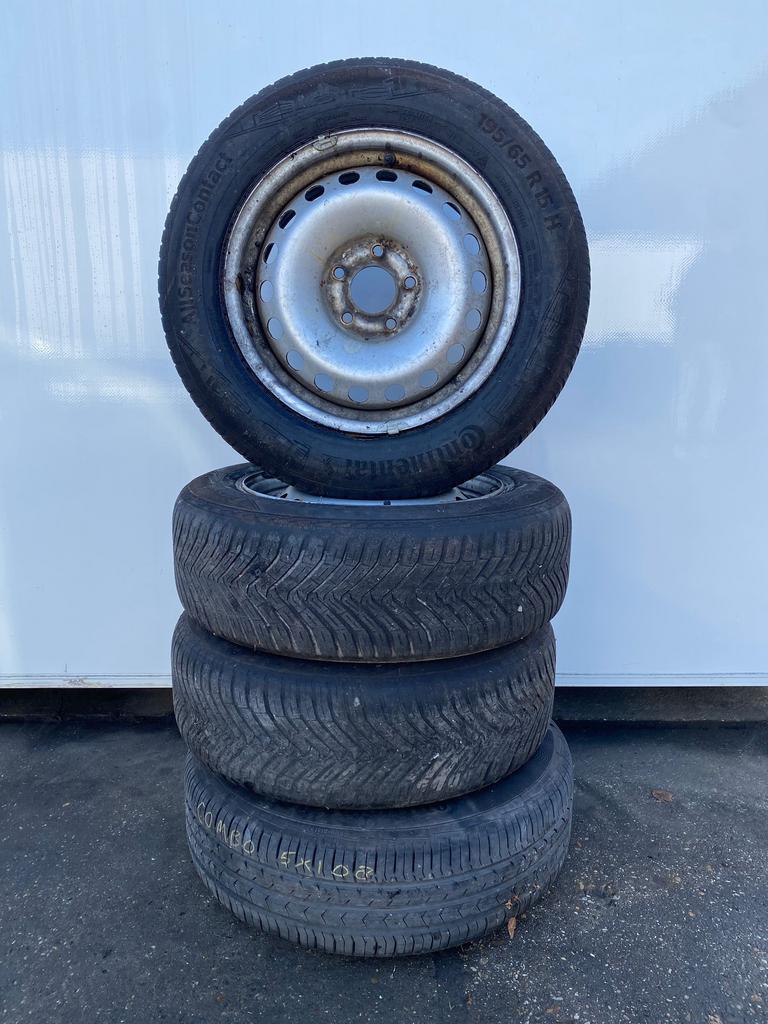 Opel Combo Partner Berlingo velgen 195-65-15 5x108 - Set 20., -, Banden en Velgen, Ophalen of Verzenden, All Season