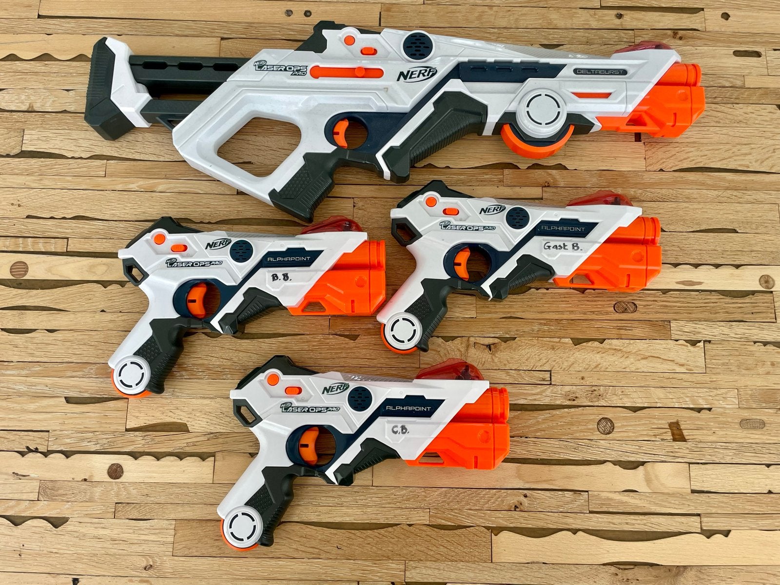 Nerf Laser Ops Pro AlphaPoint set met 1 geweer, Ophalen of Verzenden, Gebruikt