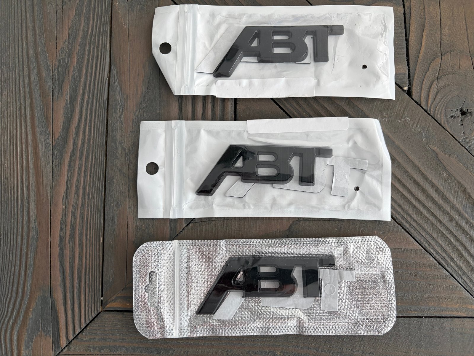 ABT logo's metaal hoogglans zwart, Ophalen of Verzenden, Nieuw