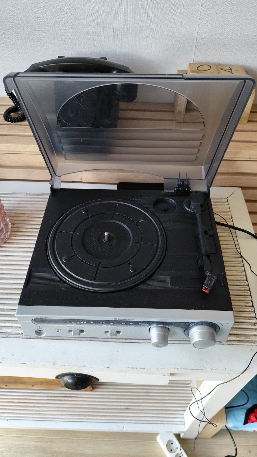 Roadstar TTR-8630 Platenspeler met Radio, Audio, Tv en Foto, Platenspelers, Ophalen of Verzenden, Gebruikt, Platenspeler, Overige merken