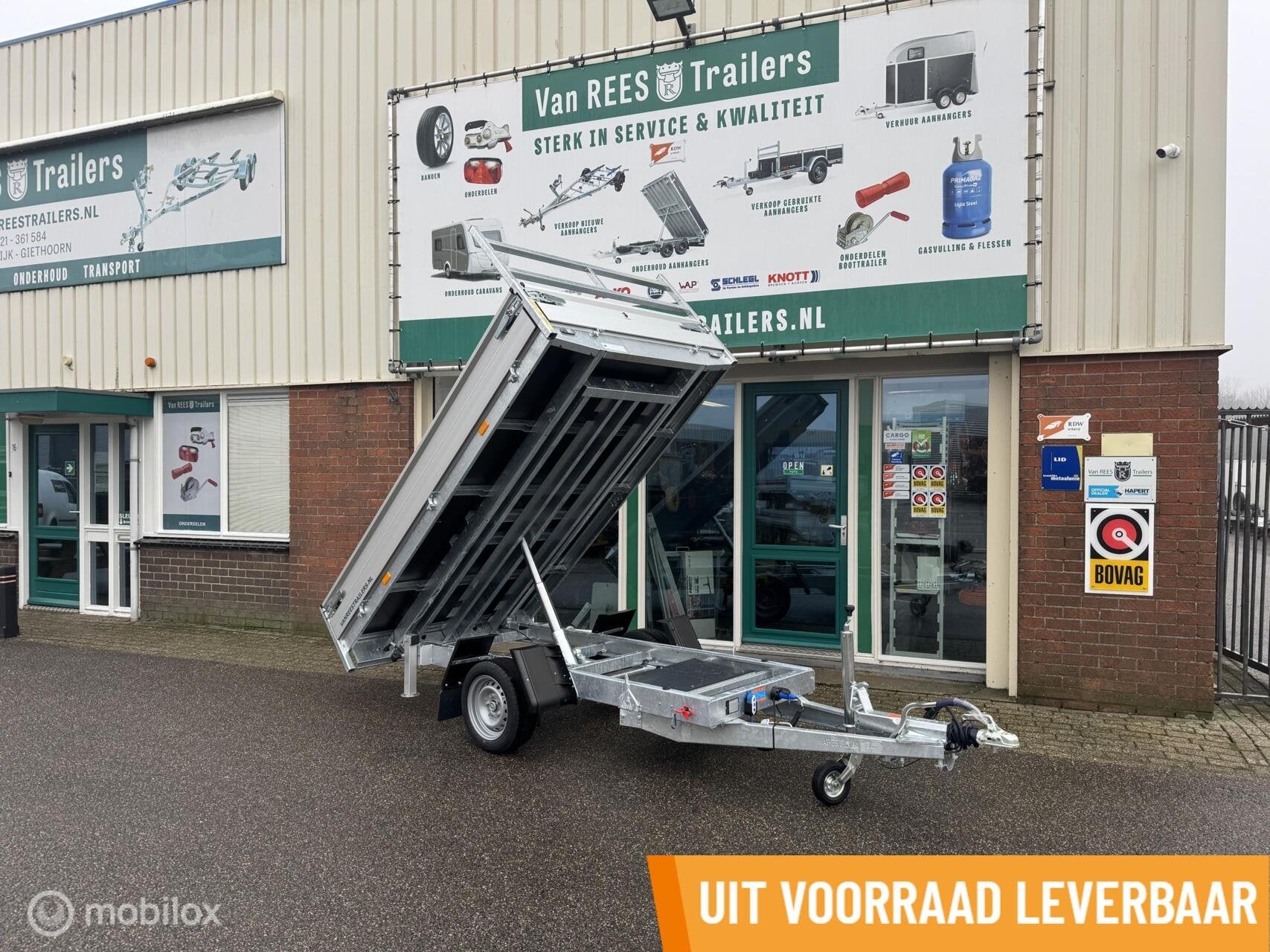 Nieuw Hapert kipper 280x160 1500kg elec rijplaatsledes, Nieuw