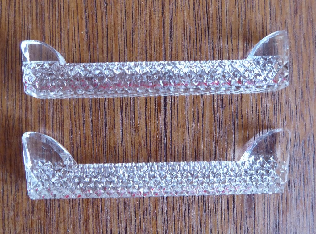 Messenleggers van glas / kristal, Antiek en Kunst, Antiek | Glas en Kristal, Ophalen of Verzenden