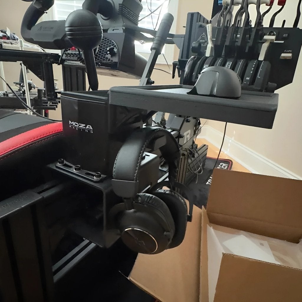 3D-geprint Moza HGP Shifter Mousepad + Headphone Holder, Ophalen of Verzenden, Gaming muismat, Nieuw, MOZA