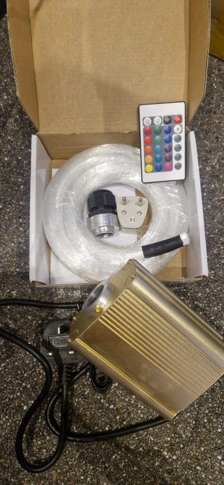 LED glasvezel sterrenhemel kit nieuw en compleet, Overige stijlen, Nieuw, Overige fittingen, Glas