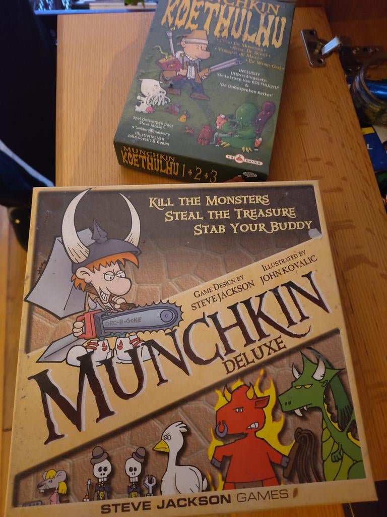 Munchkin Deluxe & Munchkin Koethulhu - Samen of Apart, Vijf spelers of meer, Ophalen, Gebruikt, Steve Jackson Games / PS Games