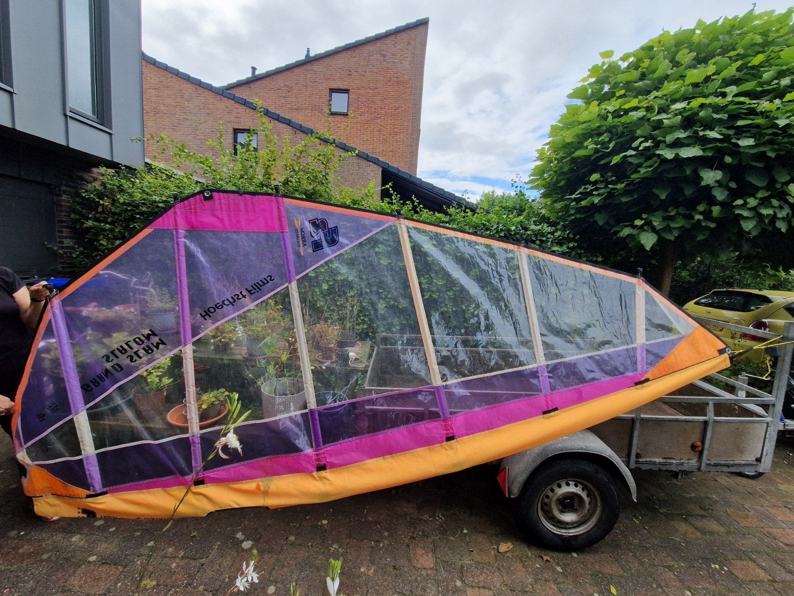 Complete surfset: plank, 2 zeilen en accessoires, Ophalen, 250 tot 300 cm, Gebruikt, 3.5 tot 5 m²
