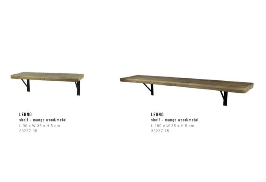 Pomax LEGNO Luxe Wandplanken Mangohout - 180cm & 90cm NIEUW, Ophalen, Nieuw