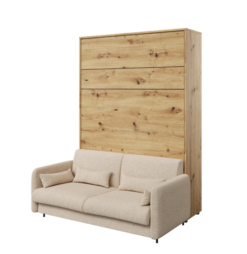 Concept bank (voor opklapbed verticaal 160 cm) - Beige, Niet ingevuld, Niet ingevuld, Niet ingevuld