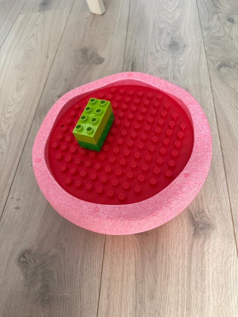 Stapelstein inlegplaat insert disc duplo lego bouwplaat rood, Ophalen of Verzenden, Nieuw