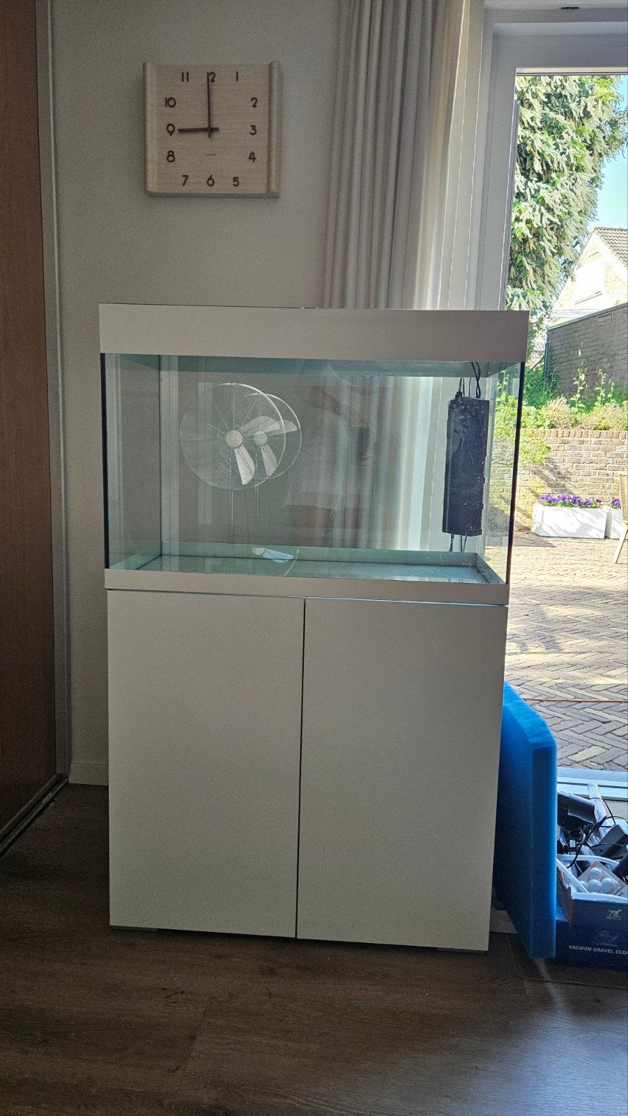 Aquarium met kast en toebehoren, Dieren en Toebehoren, Vissen | Aquaria en Toebehoren, Ophalen, Leeg aquarium