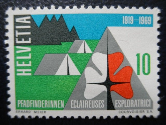 Postzegels Zwitserland 1969 scouting postfris., Ophalen of Verzenden, Postfris