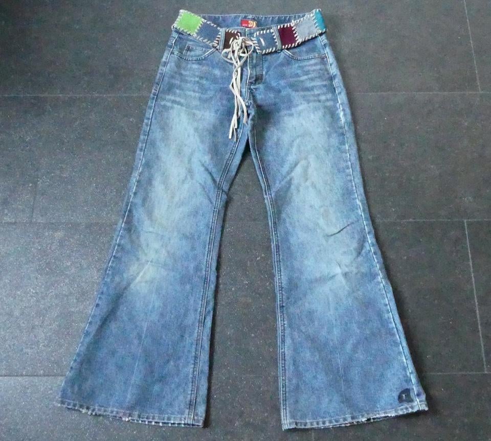 Esprit boho jeans blauw bootcut dames broek maat W 36 short, Blauw, Ophalen of Verzenden, W28 - W29 (confectie 36), Gedragen