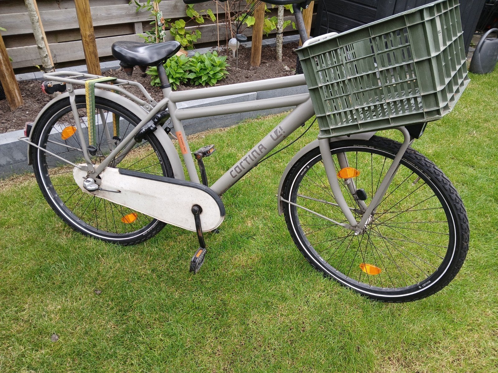 Cortina U4 Transportfiets met krat - Gebruikt, Ophalen, Gebruikt, Terugtraprem, Versnellingen