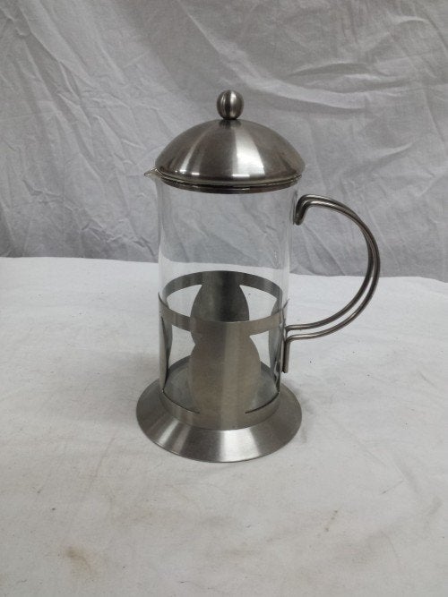Koffiekan van glas en rvs, Huis en Inrichting, Ophalen of Verzenden, 'T Olde Gre-j, Info@toldegrej.nl, Endepoelstraat 20f Didam