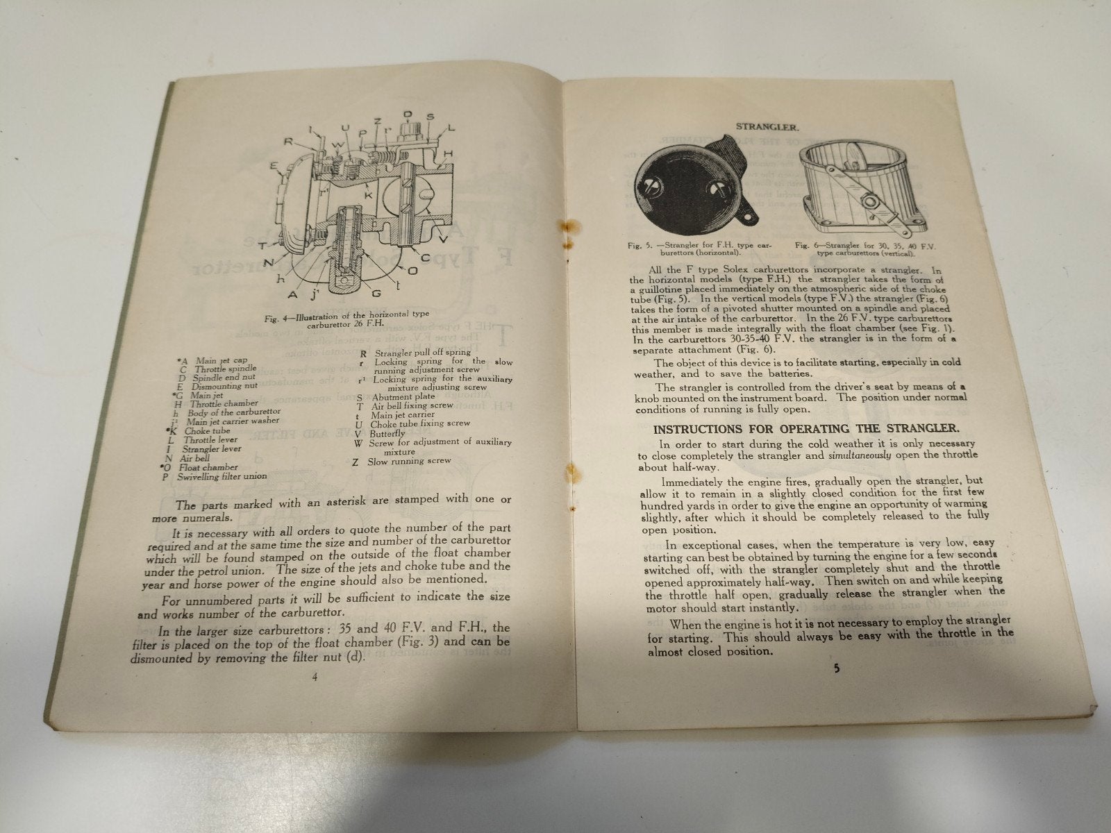 Solex Carburateur Handleiding F.V. en F.H. Types, Fietsen en Brommers, Verzenden, Gebruikt, Overige modellen