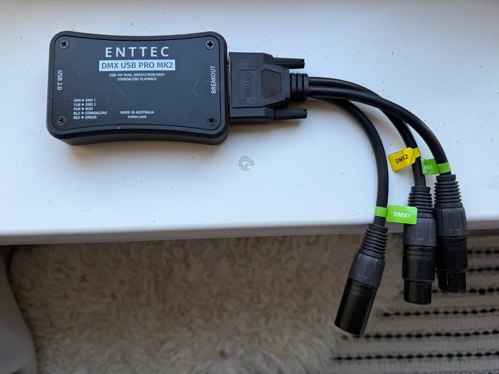 ENTTEC DMX USB PRO MK2 - DMX Interface, Ophalen of Verzenden, Gebruikt