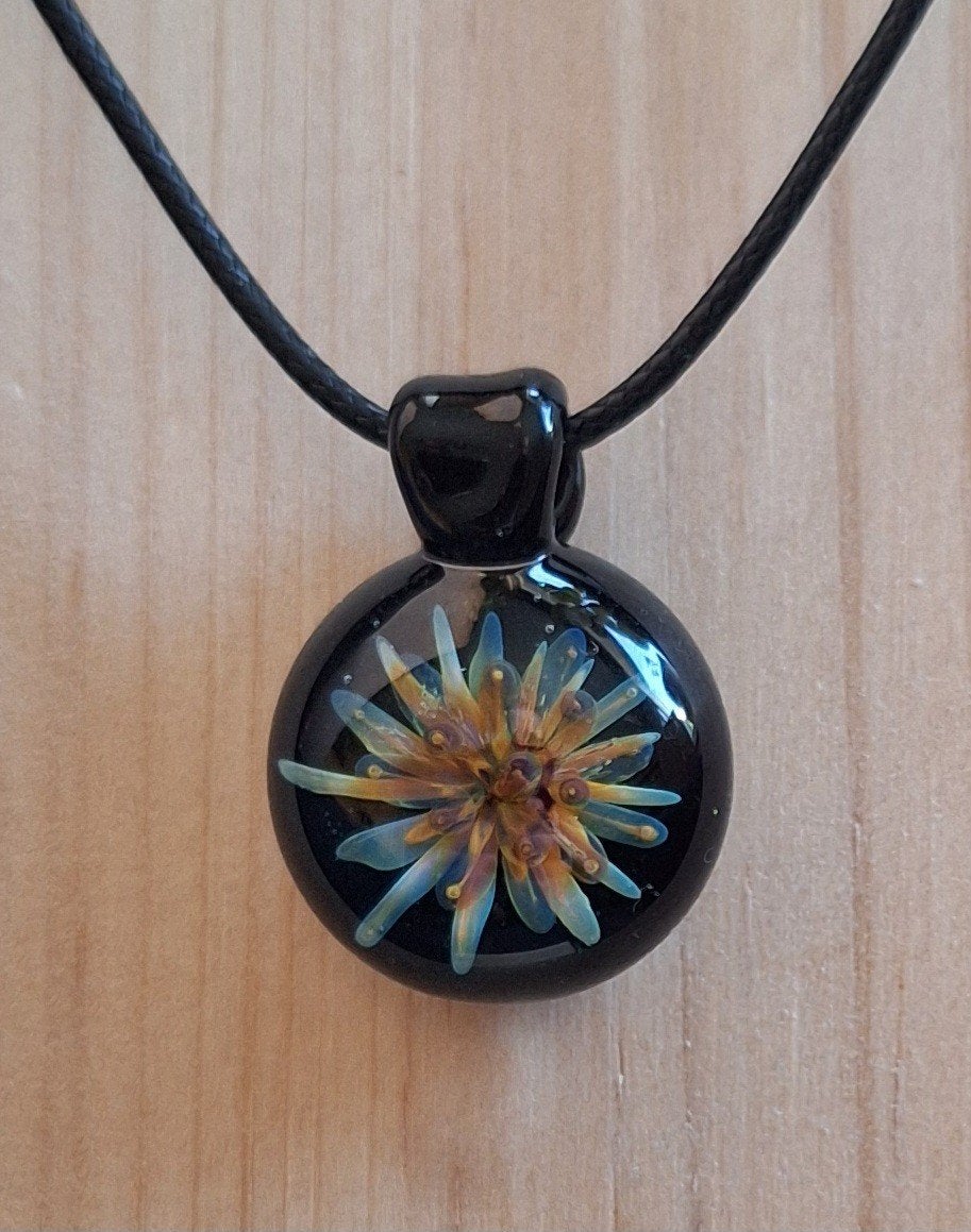 handgemaakte lampwork glas hanger, Verzenden, Nieuw, Overige materialen, Met hanger