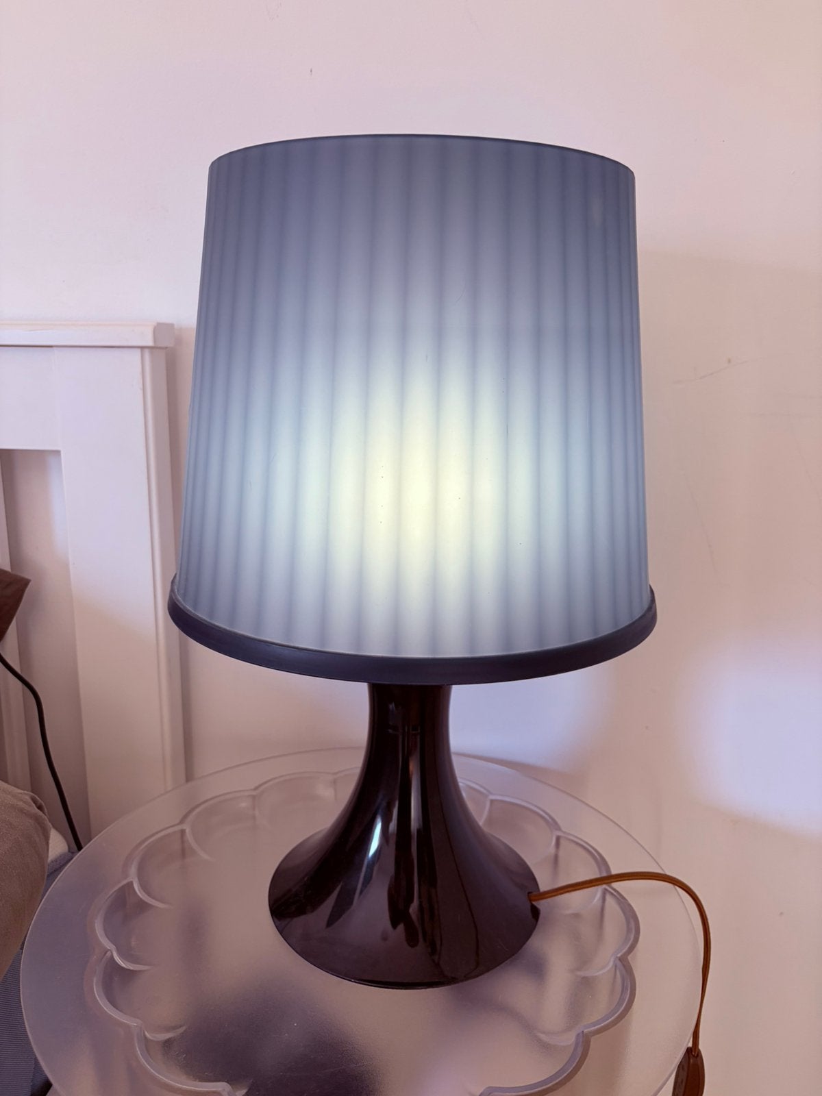 Vintage IKEA Grote Stijlvolle tafellamp, Ophalen, Gebruikt, Kunststof, 50 tot 75 cm