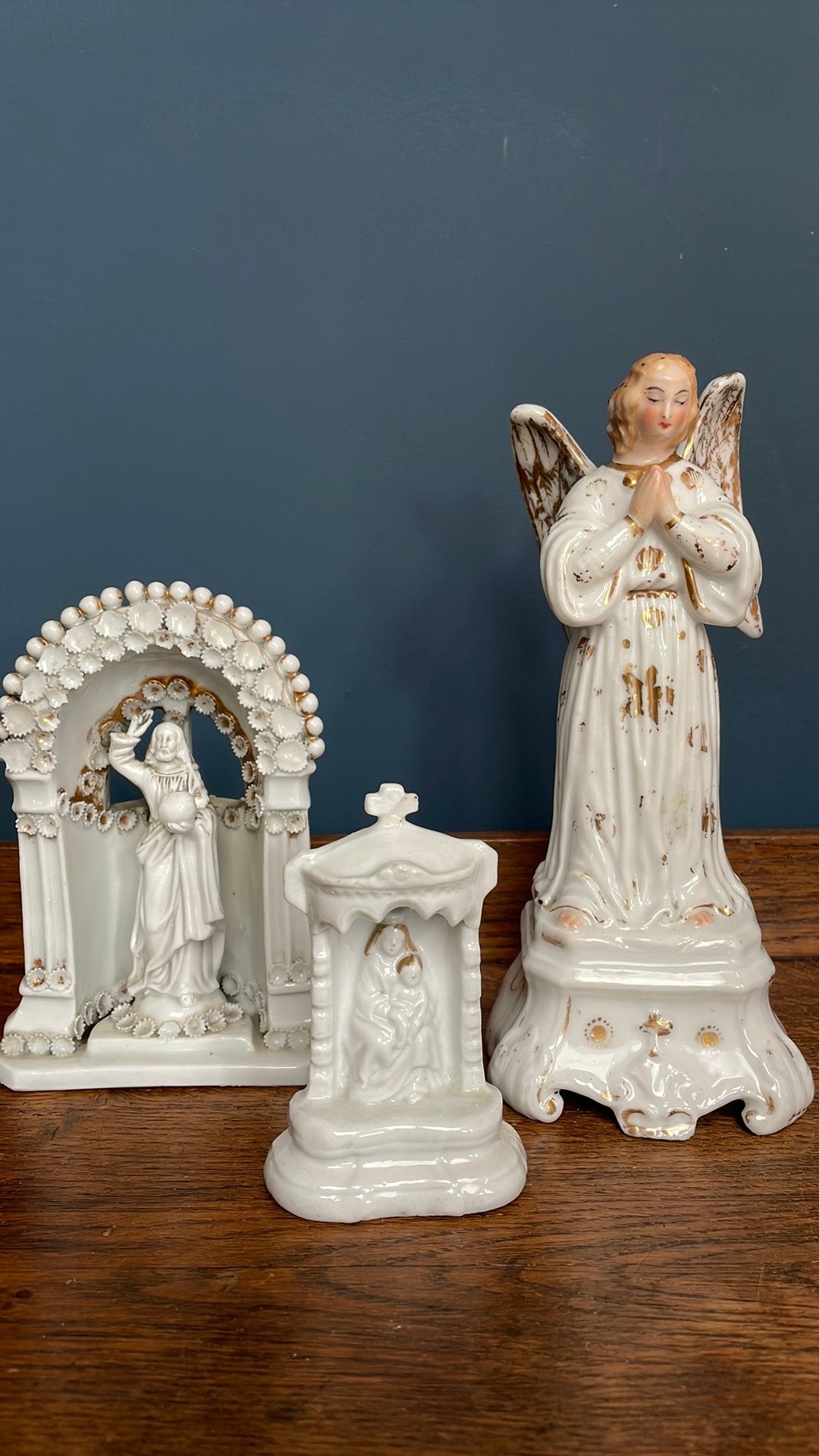 3 religieuze porseleinen beelden, Ophalen of Verzenden
