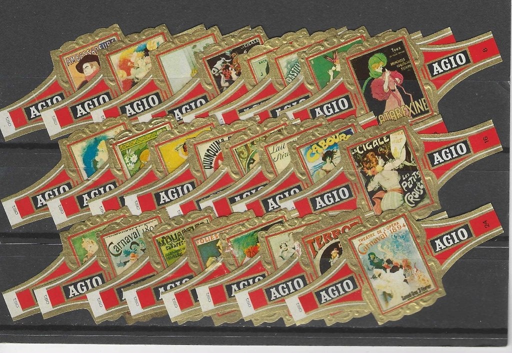 reeks 2017  fr affiches   1-24  sigarenbanden, Ophalen of Verzenden, Zo goed als nieuw, Sigarenbandjes