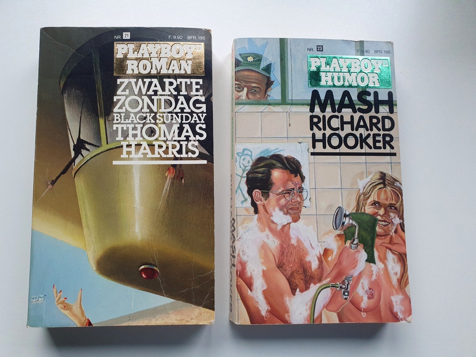 Playboy : Zwarte Zondag & MASH - Thomas Harris, Ophalen of Verzenden, Gelezen, Thomas Harris, Richard Hooker, Nederland