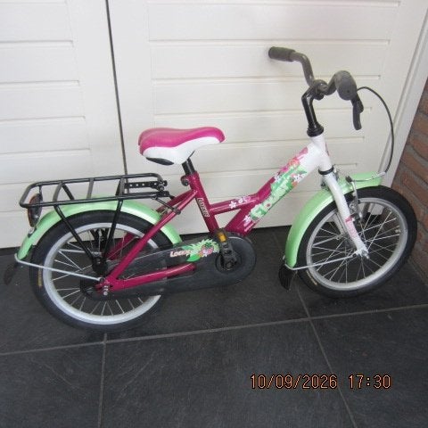 TE KOOP MOOI LOEKIE FIETS WIELMAAT 16 INCH, Terugtraprem, Loekie, Ophalen, 26 inch of meer