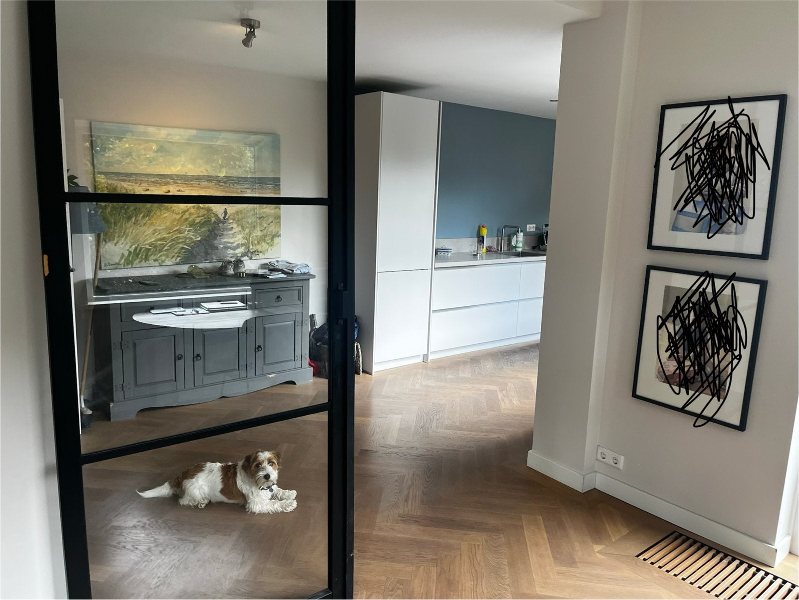 Houten openslaande deuren met glas - Modern en stijlvol, Ophalen, 80 tot 100 cm, 215 cm of meer, Binnendeur
