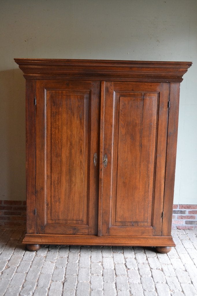 Prachtige strakke antieke eiken houten kast., Ophalen of Verzenden