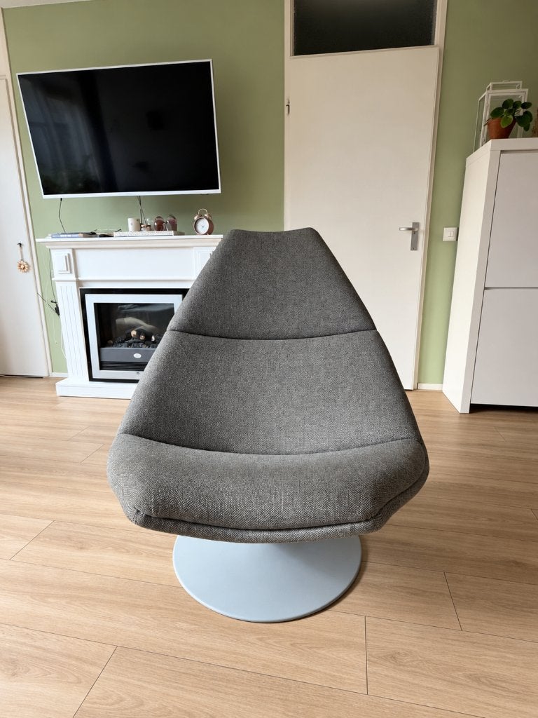 Artifort F510 Geoffrey Harcourt draaifauteuil jaren 80, Ophalen, Gebruikt, Design, 75 tot 100 cm