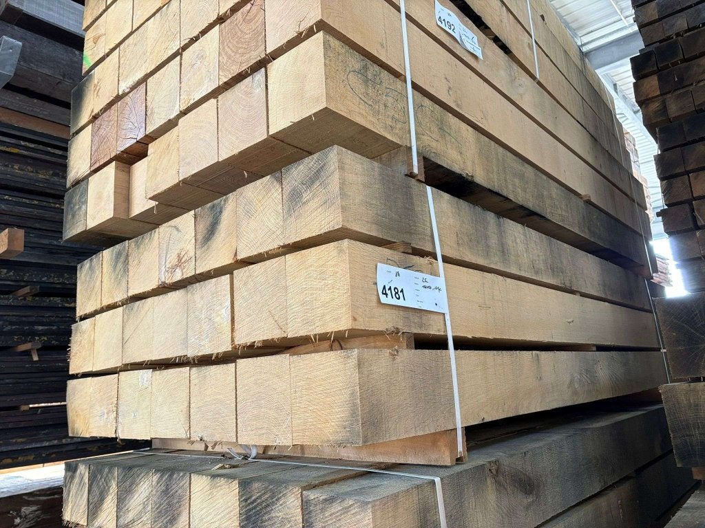 15x15CM ruw frans eiken palen lengte 250CM, Minder dan 25 mm, Eiken, Nieuw, Ophalen of Verzenden