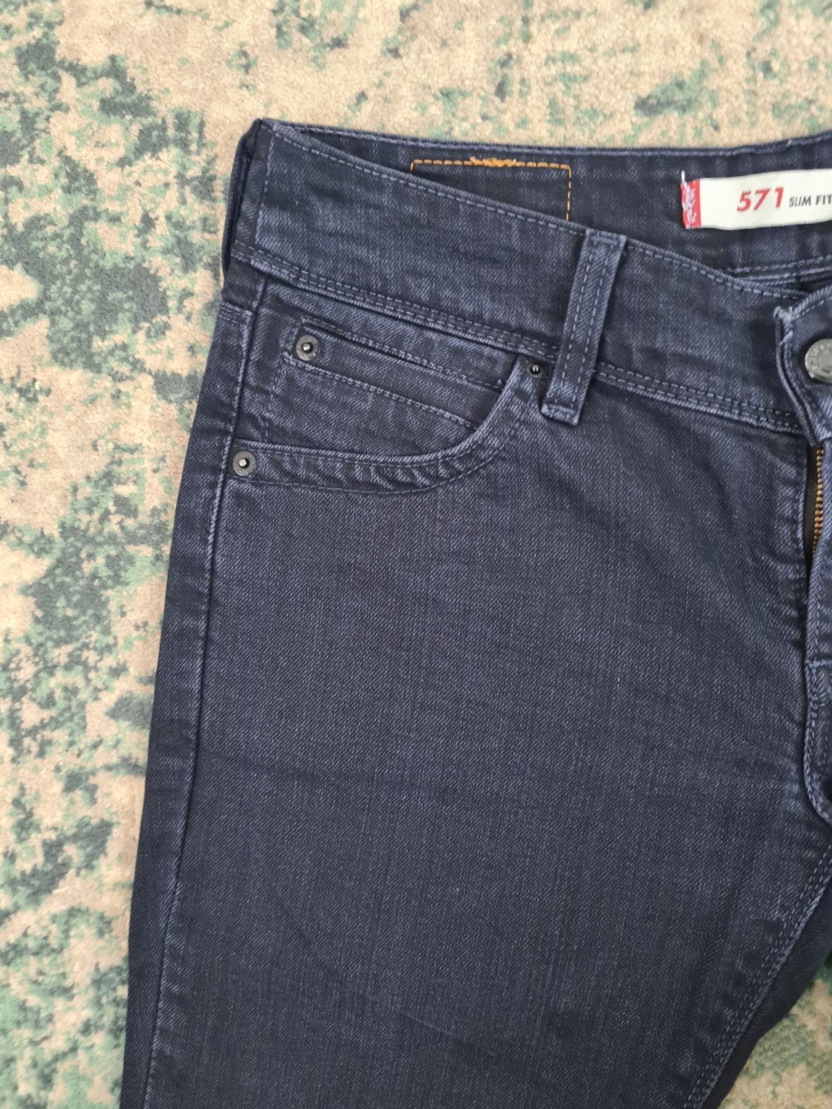 Levi's 571 slim fit W30 L32 Dames Tulsi3032 Blauw Low-rise, Blauw, Ophalen of Verzenden, Zo goed als nieuw, W30 - W32 (confectie 38/40)