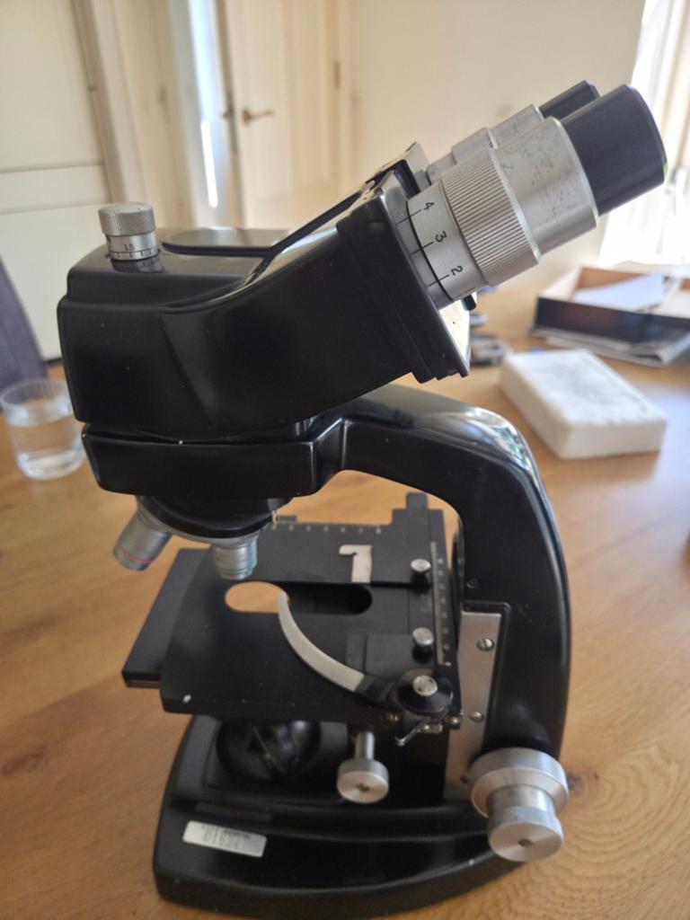 Bausch & Lomb Binoculaire Microscoop - Vintage Model, Ophalen, Gebruikt, 400x tot 1000x, Biologische microscoop