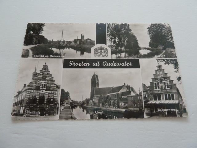 Oudewater circa 1960 Groeten Uit, Ophalen of Verzenden, 1960 tot 1980, Ongelopen