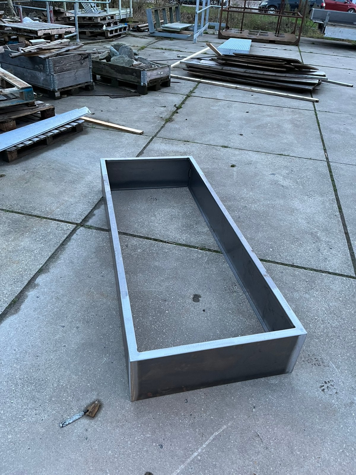 Cortenstalen plantenbak 200x100x30 OOK MAATWERK!, Tuin en Terras, Bloembakken en Plantenbakken, Nieuw, Metaal, Tuin, 30 tot 60 cm