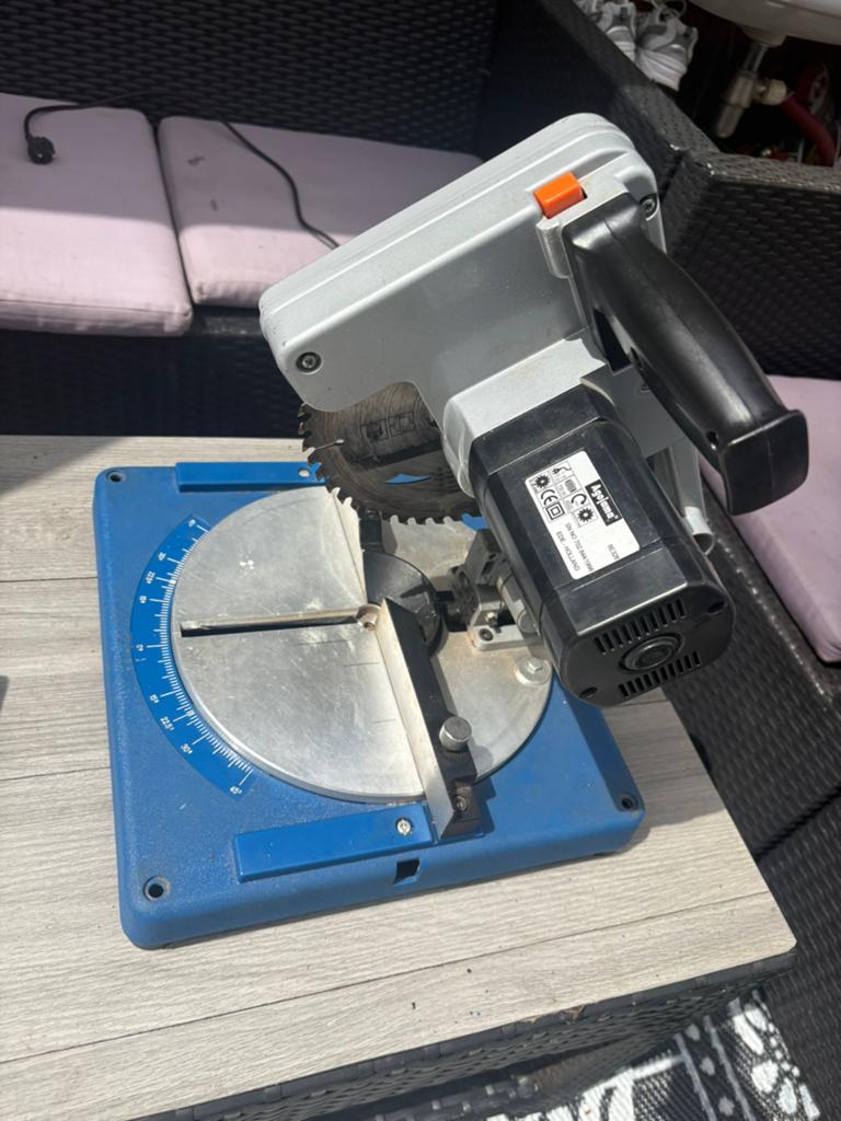 Agojama radiaalzaag, 70 mm of meer, Ophalen of Verzenden, Zo goed als nieuw, Afkortzaag