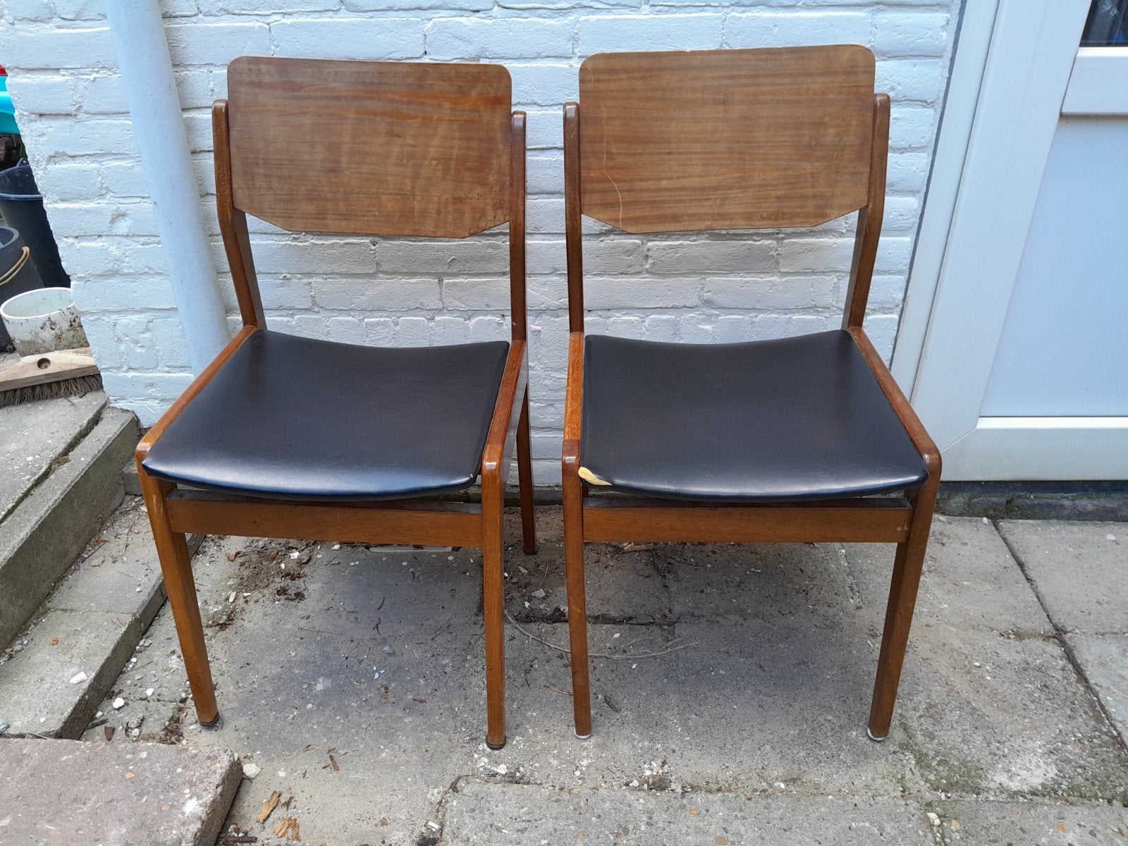Vintage eetkamerstoel jaren '60 teak, Ophalen